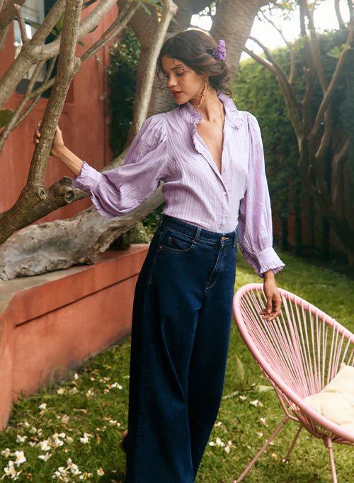 Marianna Blouse Lilac blouse Marie Louise De Monteray
