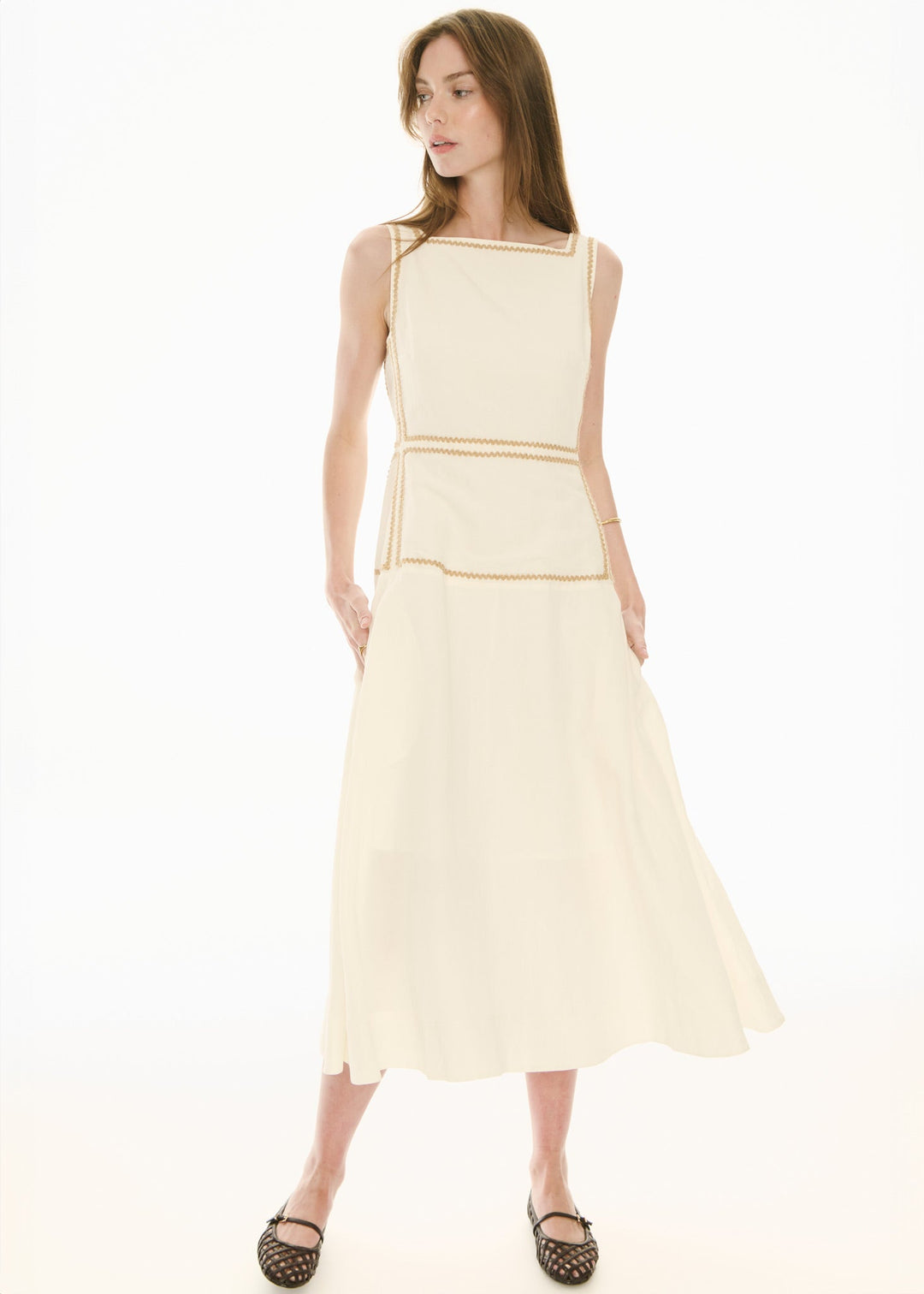 Marlin Raffia Dress - Ivory - Stanleyandstone