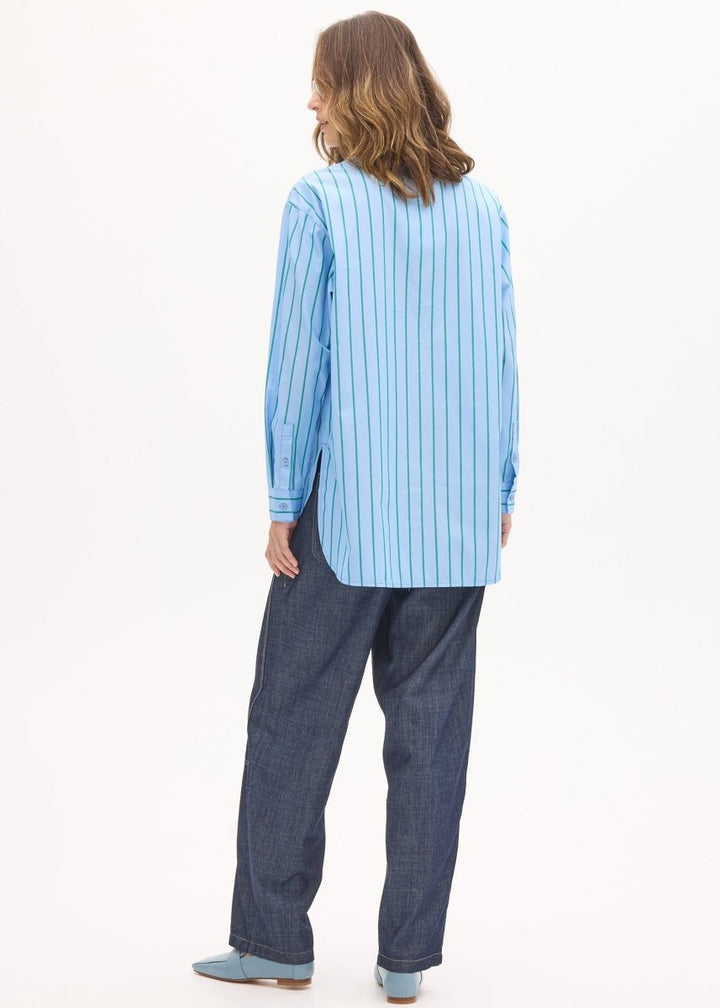 Marlon Stripe Shirt - Blue Stripe shirt POL