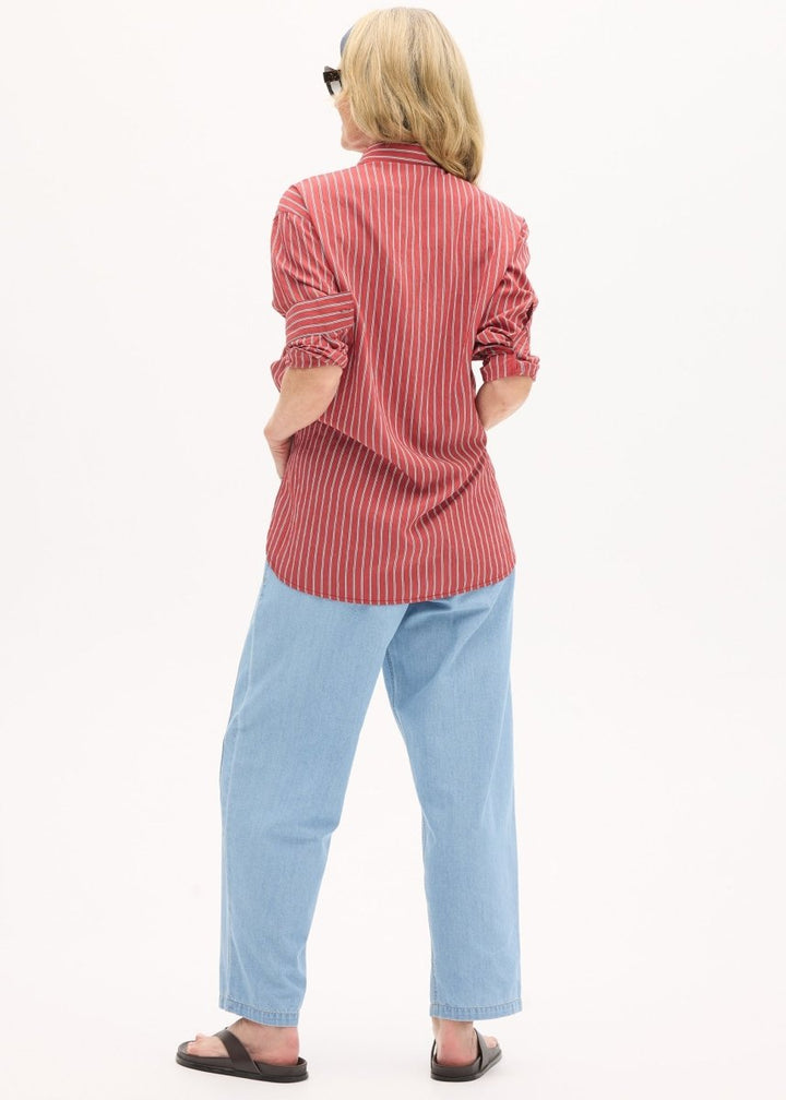 Marlon Stripe Shirt - Red Stripe shirt POL