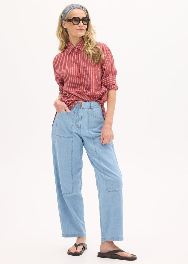 Marlon Stripe Shirt - Red Stripe shirt POL