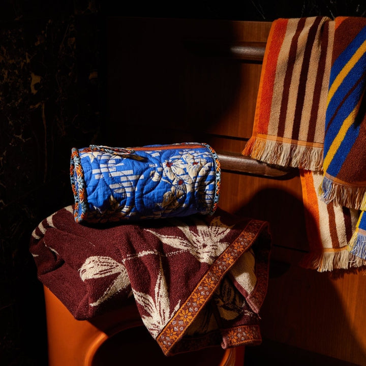 Marta Makeup Bag - Ultramarine Sage &amp; Clare