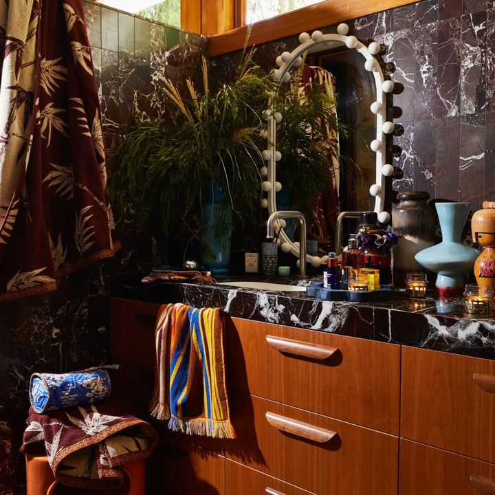 Marta Makeup Bag - Ultramarine Sage &amp; Clare