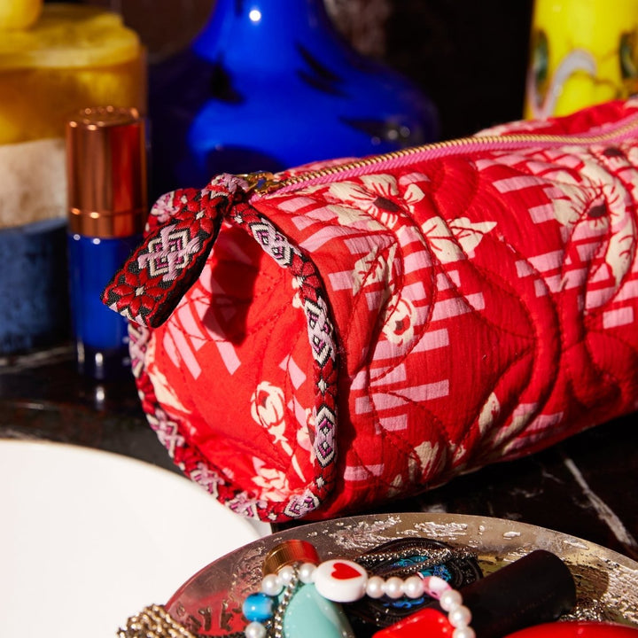 Marta Makeup Bag - Vermillion Sage &amp; Clare