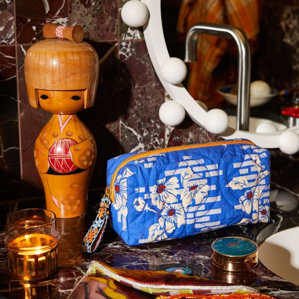 Marta Travel Pouch - Ultramarine Sage & Clare