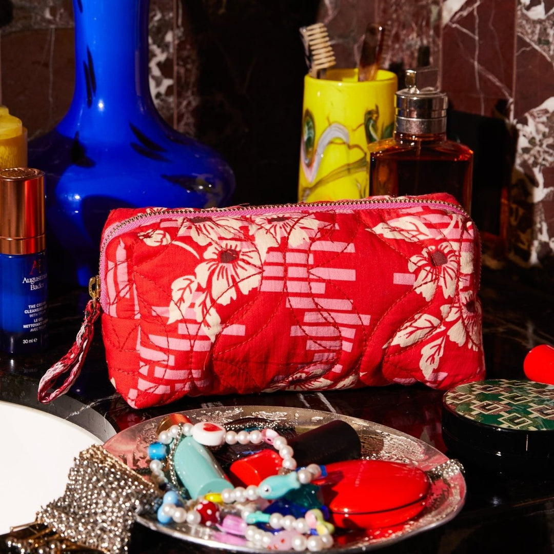 Marta Travel Pouch - Vermillion Sage &amp; Clare