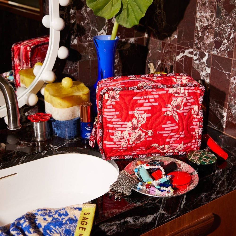 Marta Vanity Bag - Vermillion Sage & Clare