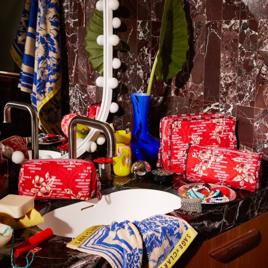 Marta Vanity Bag - Vermillion Sage &amp; Clare