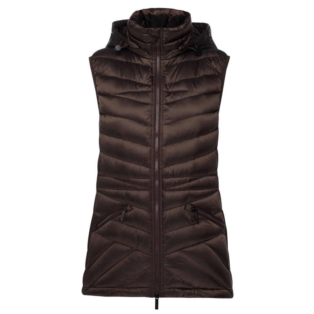Mary-Claire 90/10 Packable Puffer Vest - Chocolate Coats & Jackets Moke Apparel