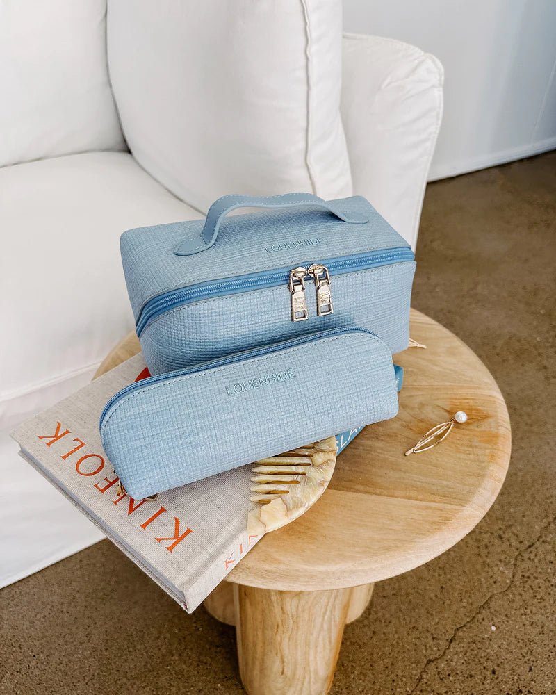 Mary Jayne Cosmetic Bag - Pale blue - Stanleyandstone
