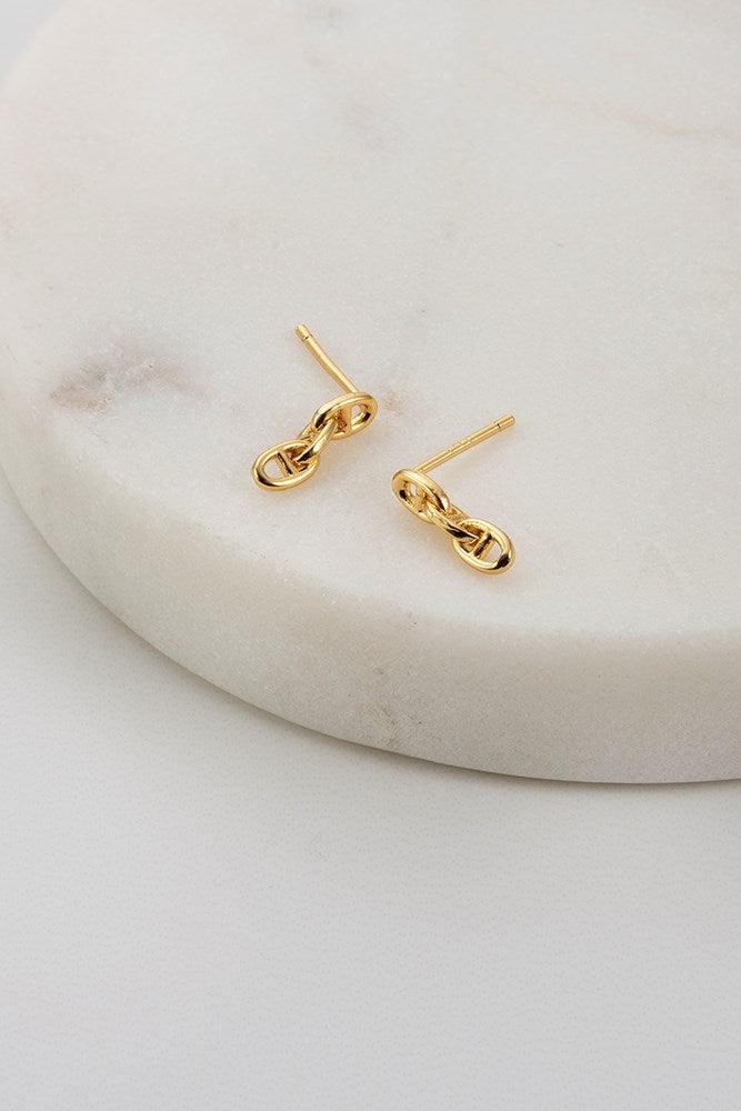 Matisse earing - Gold earings Zafino Jewellery