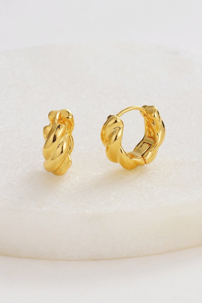 Maya Hoop eating Zafino Jewellery