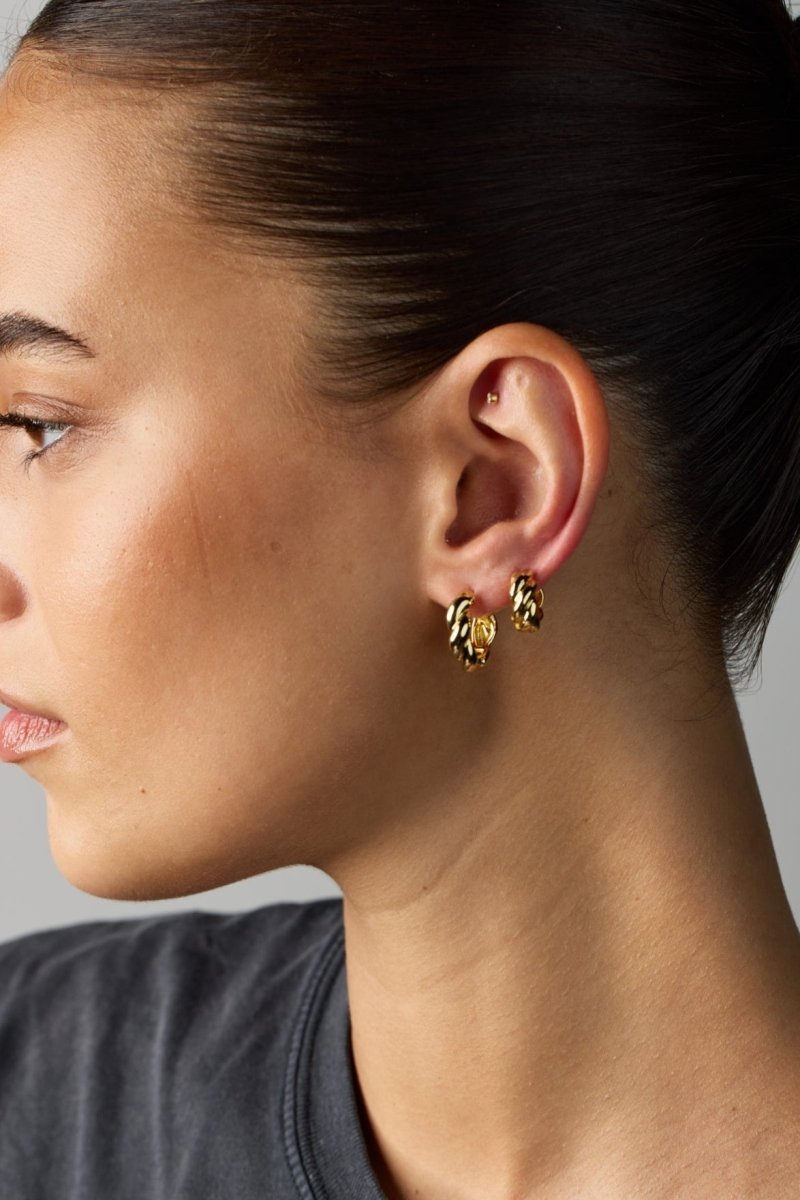 Maya Hoop eating Zafino Jewellery