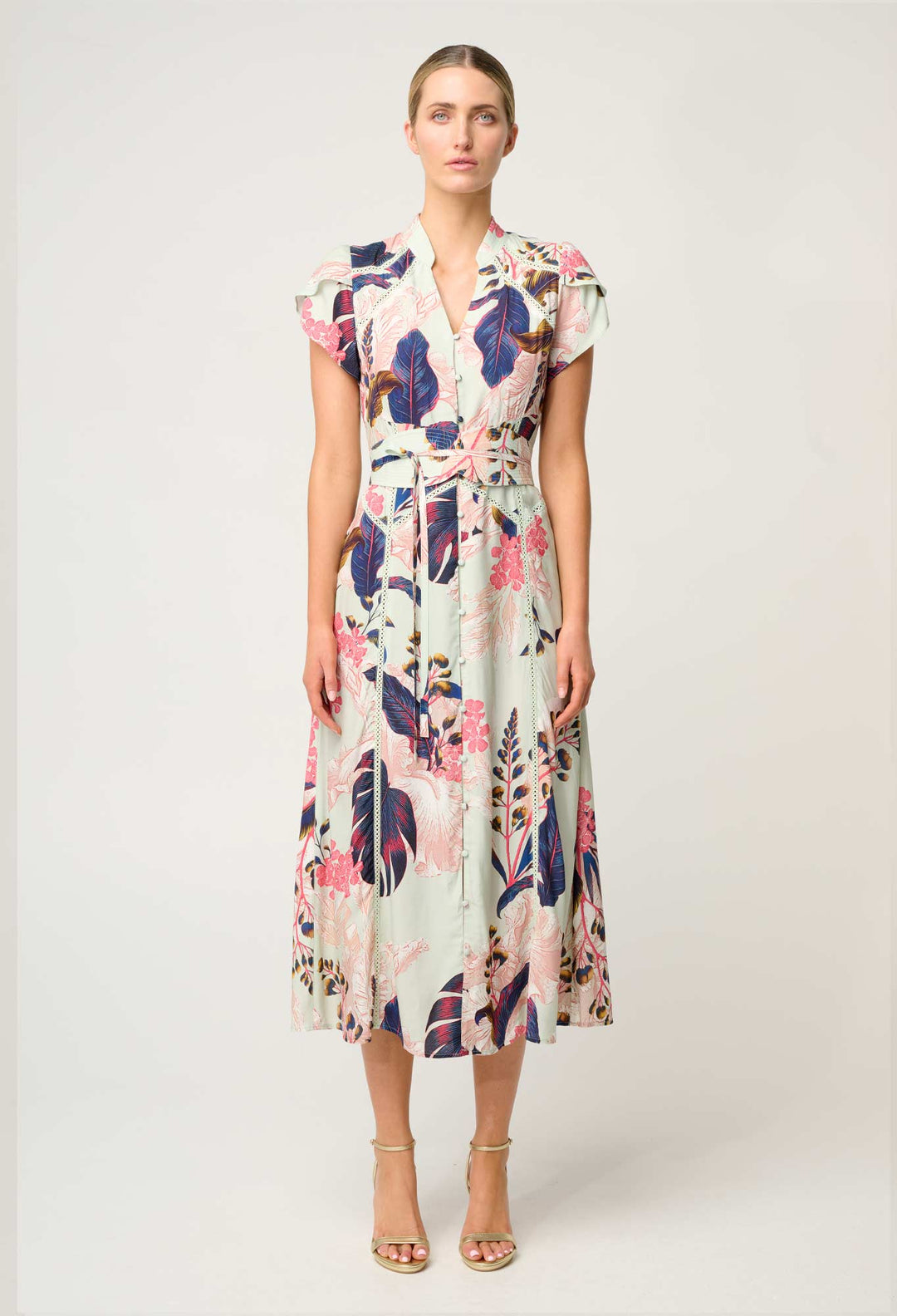 Maysa Viscose Dress in Oasis Flora - Stanleyandstone