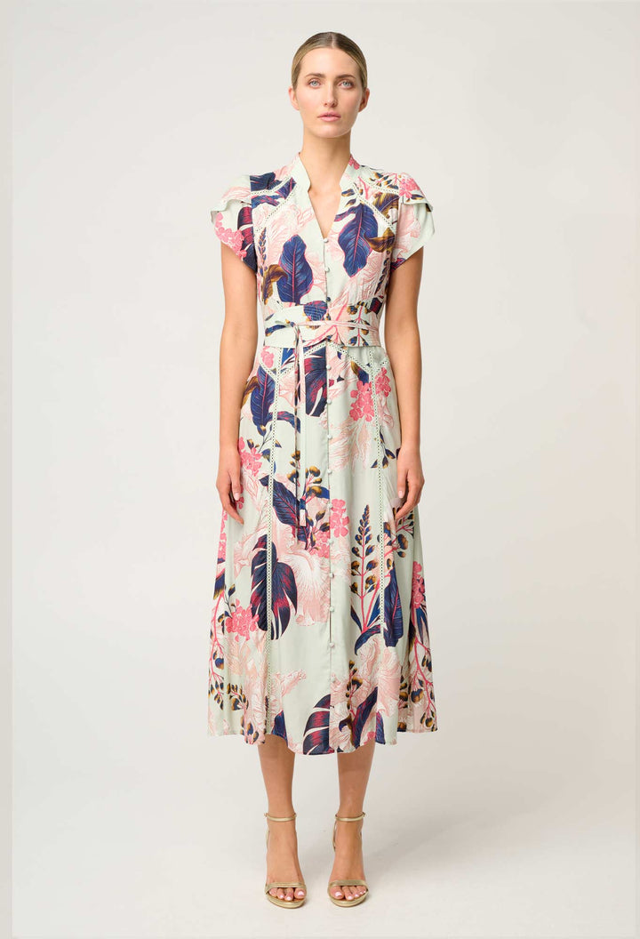 Maysa Viscose Dress in Oasis Flora - Stanleyandstone