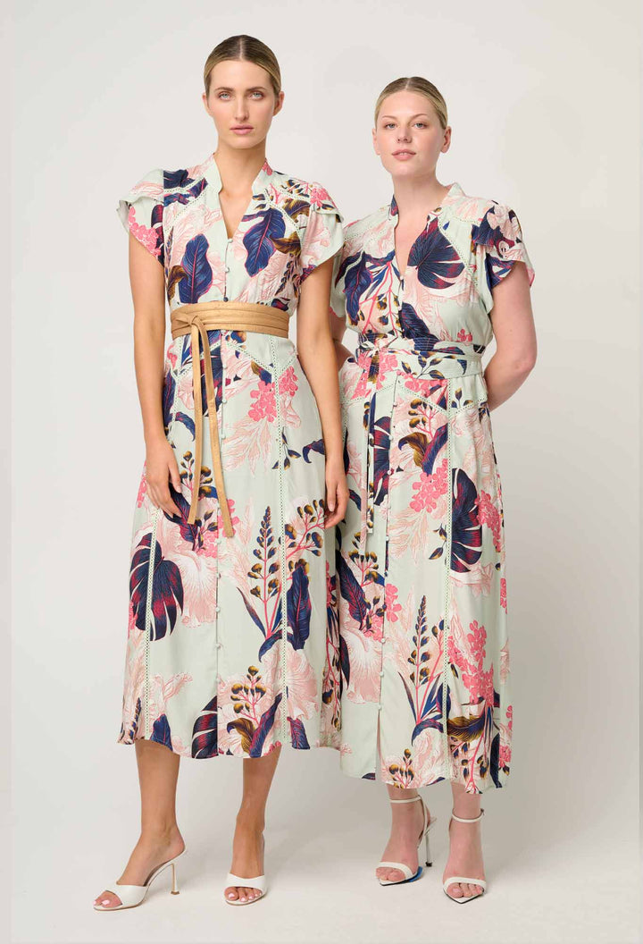 Maysa Viscose Dress in Oasis Flora - Stanleyandstone