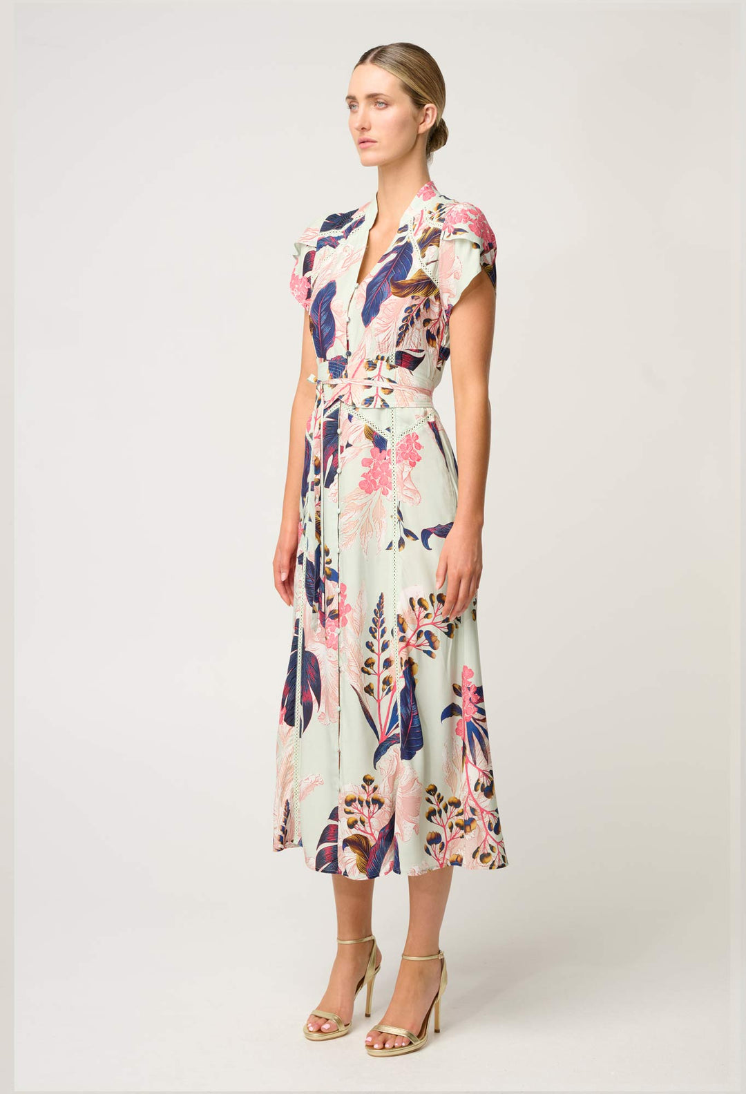 Maysa Viscose Dress in Oasis Flora - Stanleyandstone