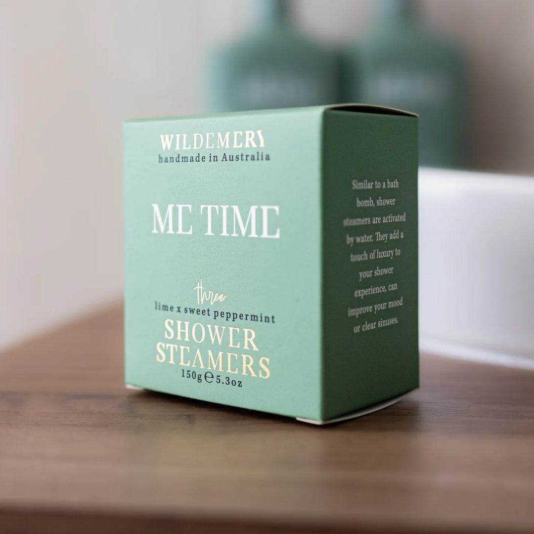Me Time Shower Steamers 3 pack Shower Steamers Wild Emery Pty Ltd