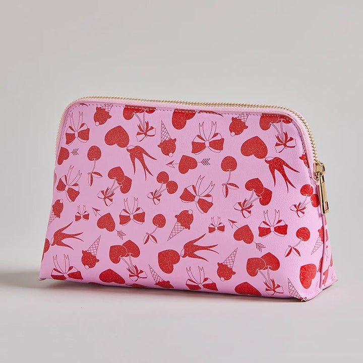 Medium Make Up Case-Cherry Cosmetic &amp; Toiletry Bags Love Spell