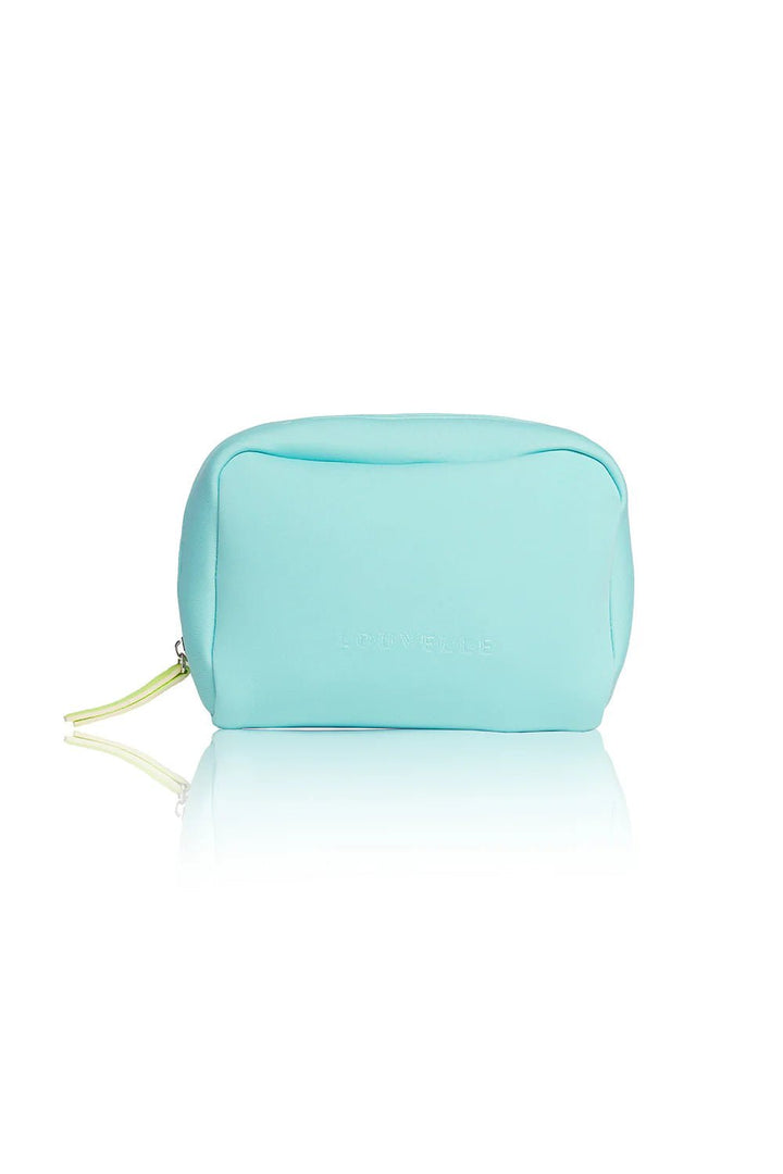 Medium Neoprene Pouch Blue cosmetic bag Louvelle Australia
