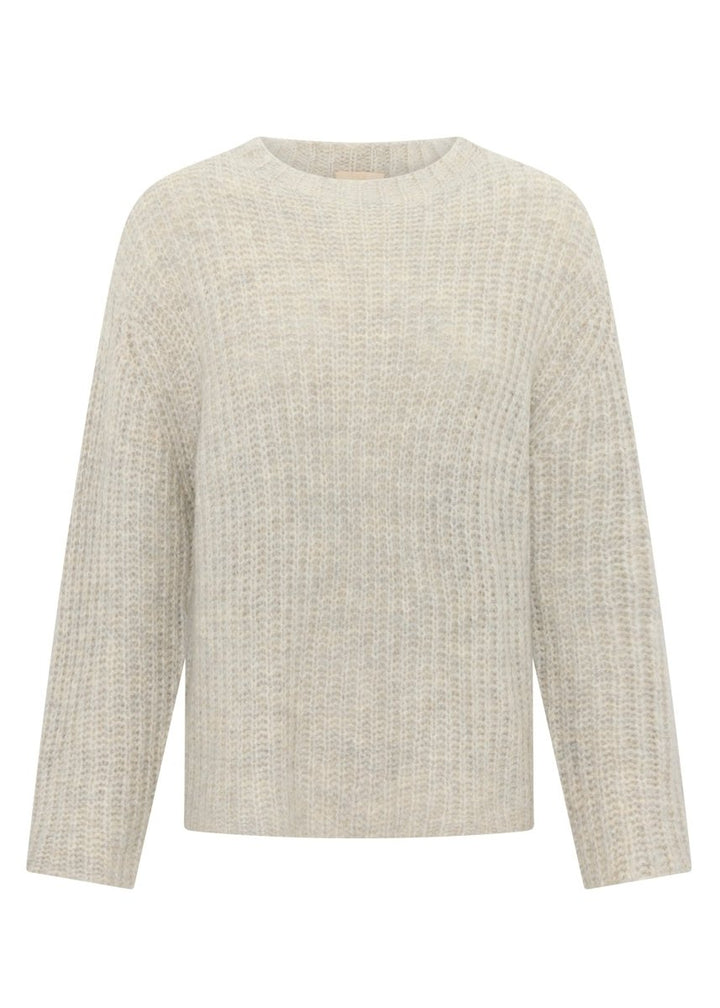 Melvyn High Neck Knit - Pebble knit POL