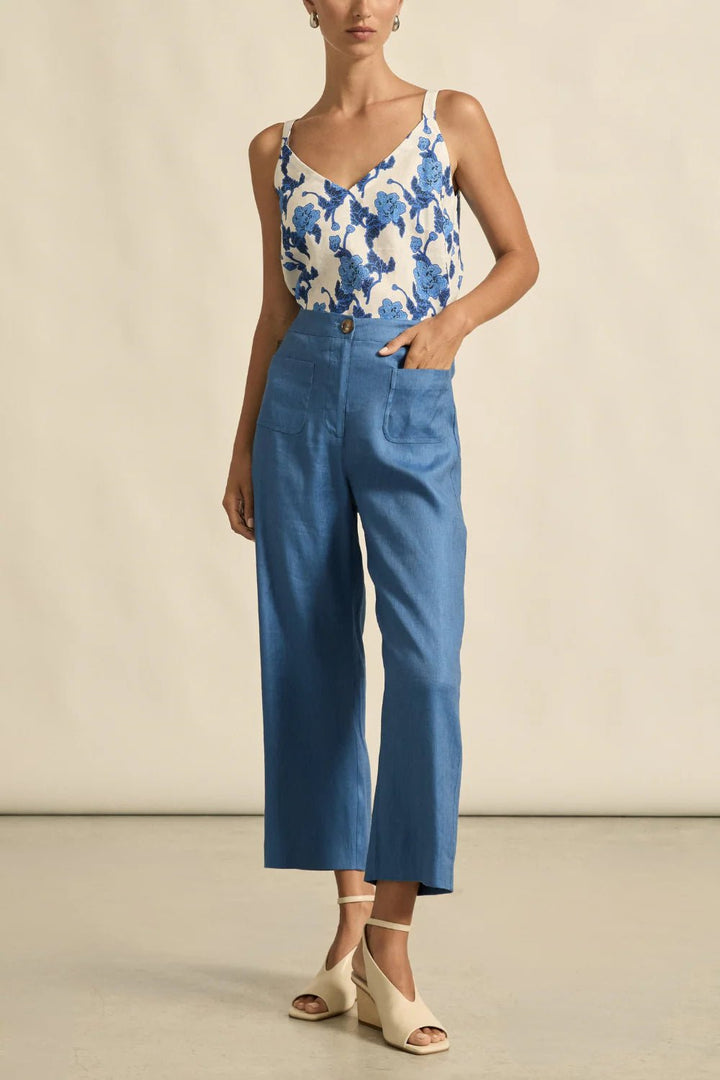 Memo Top - Azure Bouquet blouse Zoe Kratzmann