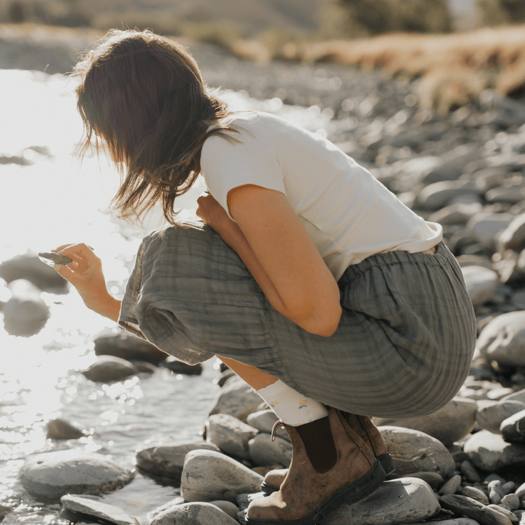 Merino Wool Crew Socks | WOMAN | Rosa socks Lamington