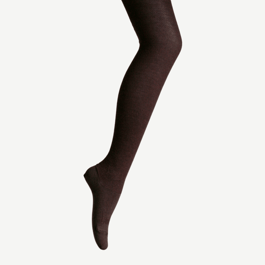 Merino Wool Textured Knit Tights | Woman | Cacao tights Lamington