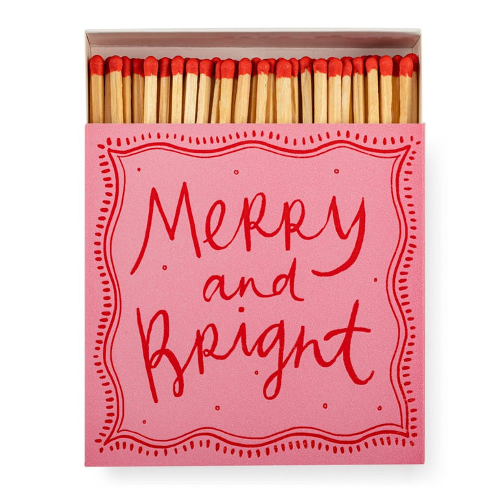 Merry &amp; Bright | Square - Christmas Safety Matches 🎄 - Stanleyandstone