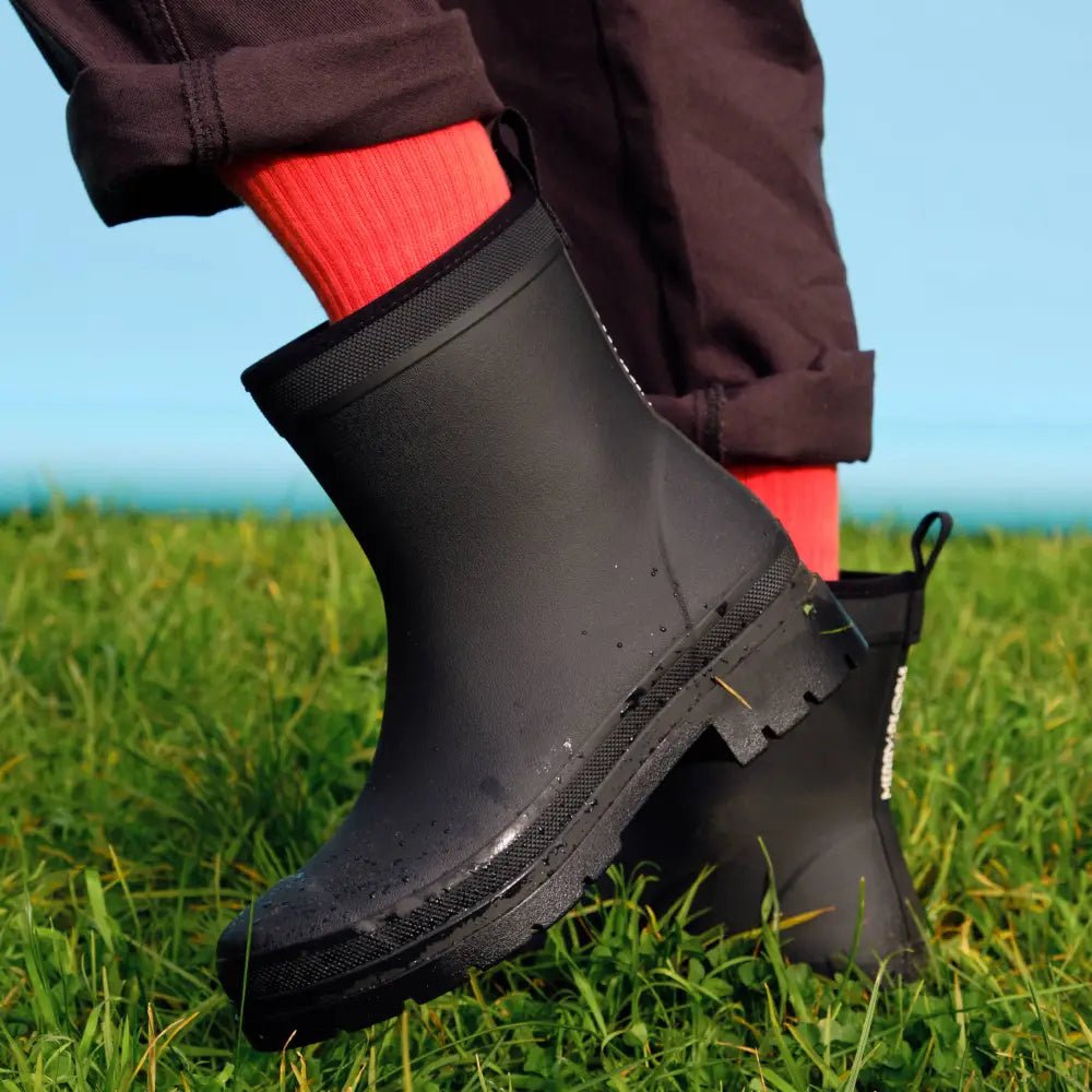 Merry People Andie Boot - Black Gumboot Merry People