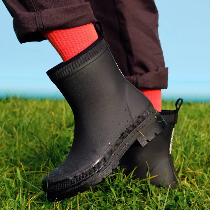 Merry People Andie Boot - Black Gumboot Merry People