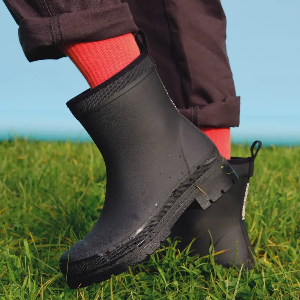 Merry People Andie Boot - Black Gumboot Merry People