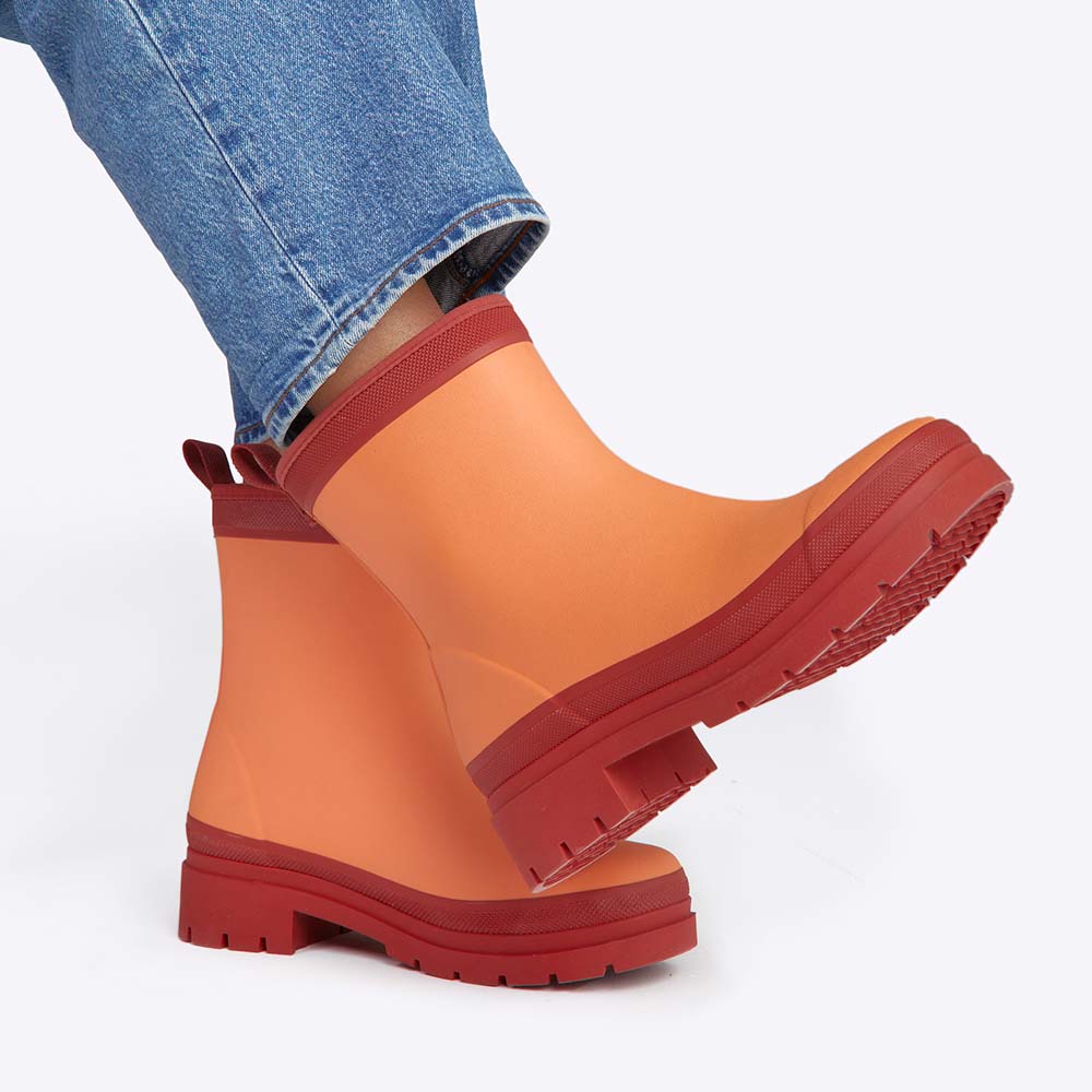 Merry People Andie Boot - Peach Gumboot Merry People
