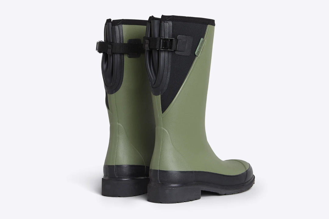 Merry People Darcy Boot - Moss Green mid calf Gumboot Merry People