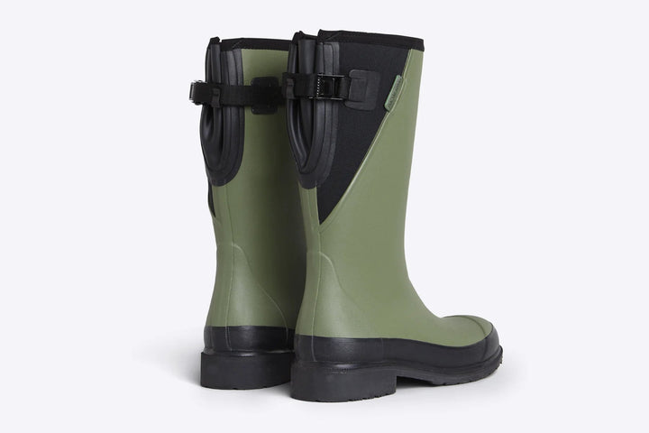 Merry People Darcy Boot - Moss Green mid calf Gumboot Merry People