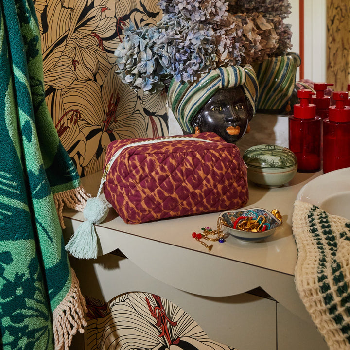 Odette Beauty Bag Sage & Clare