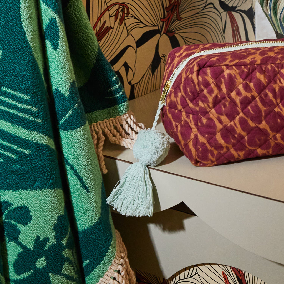 Odette Beauty Bag Sage & Clare