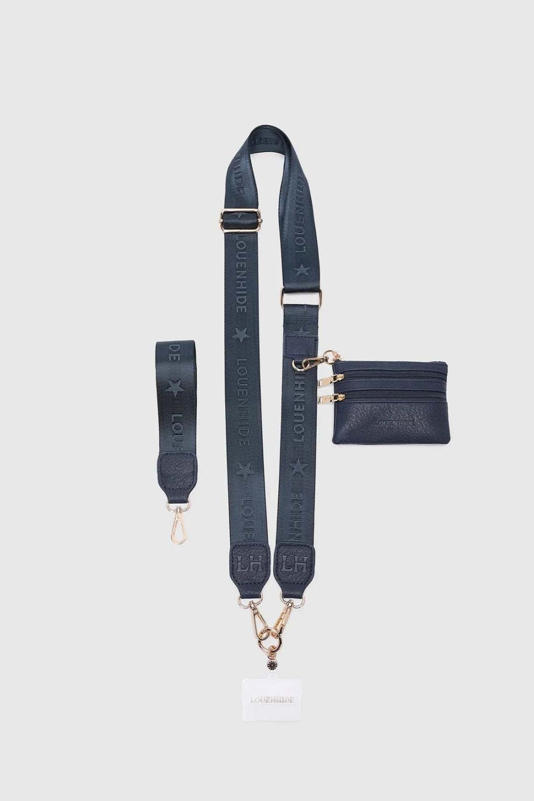 Mia phone converter strap - Navy Handbag Louenhide