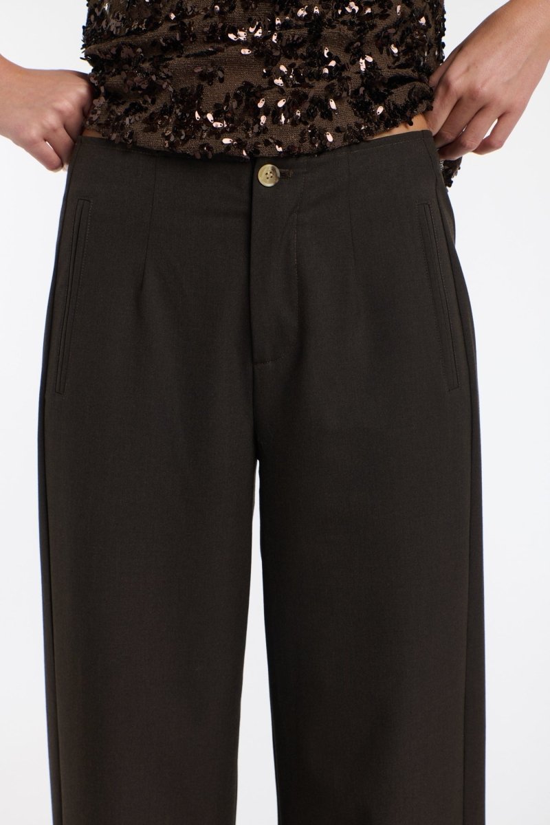 MIA WALLACE PANTS pant 365 days CHOCOLATE XS