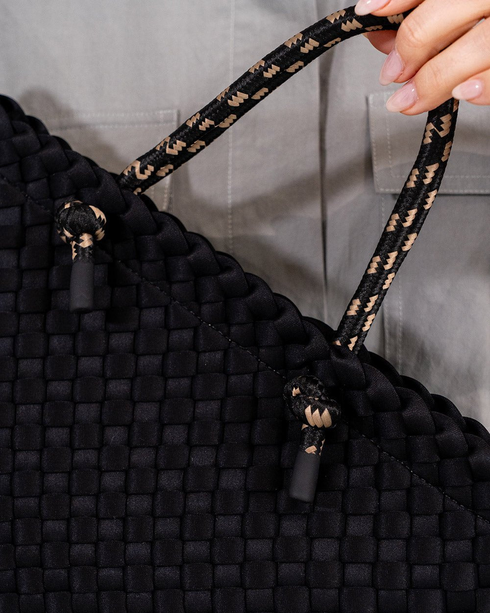Michigan Tote - Black Neo Plait - Stanleyandstone