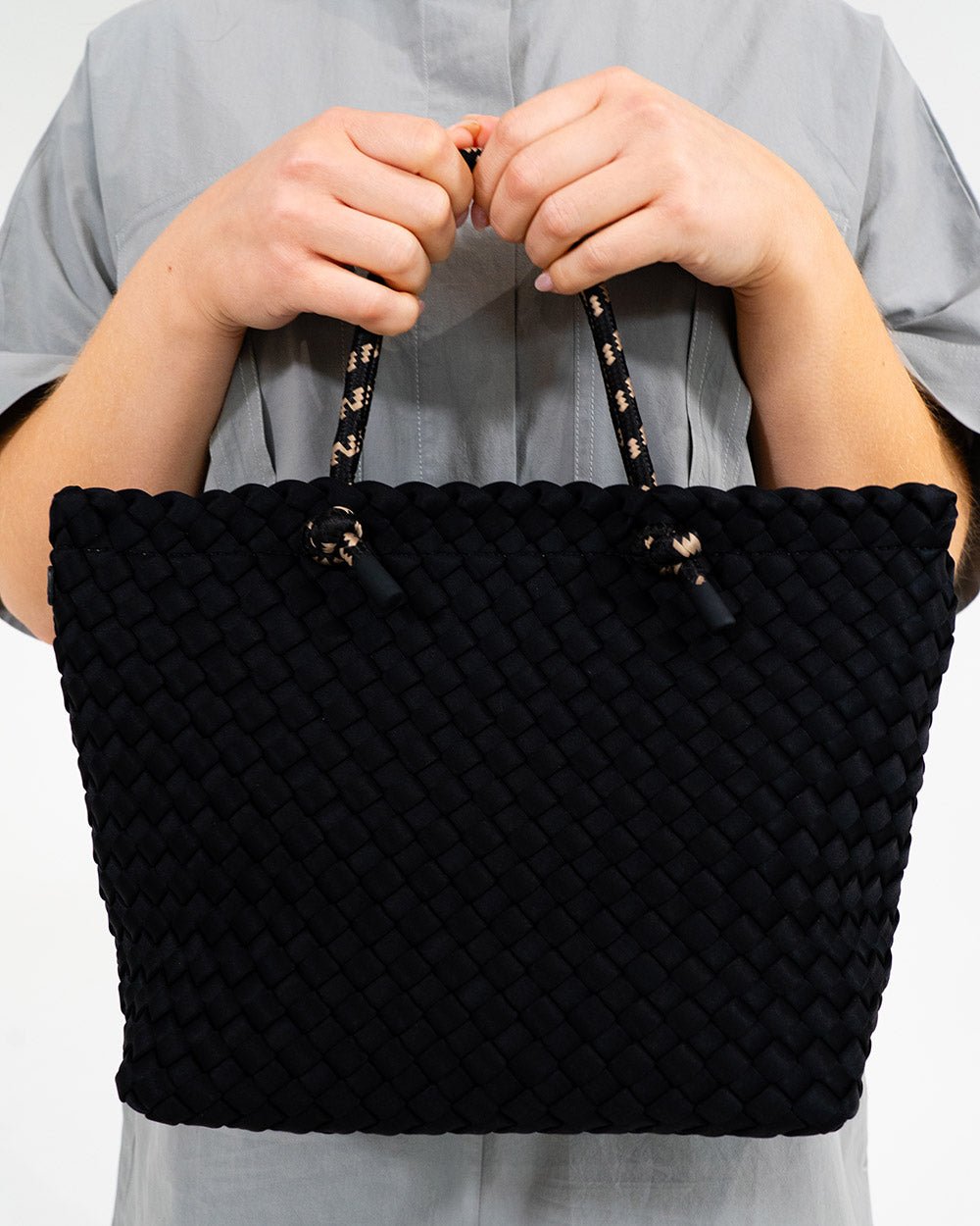 Michigan Tote - Black Neo Plait - Stanleyandstone