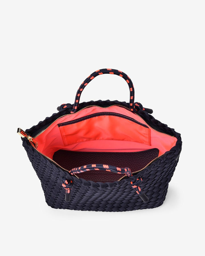Michigan Tote - Navy Neo Plait - Stanleyandstone