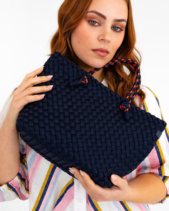 Michigan Tote - Navy Neo Plait - Stanleyandstone