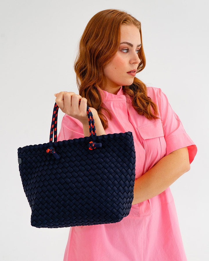 Michigan Tote - Navy Neo Plait - Stanleyandstone