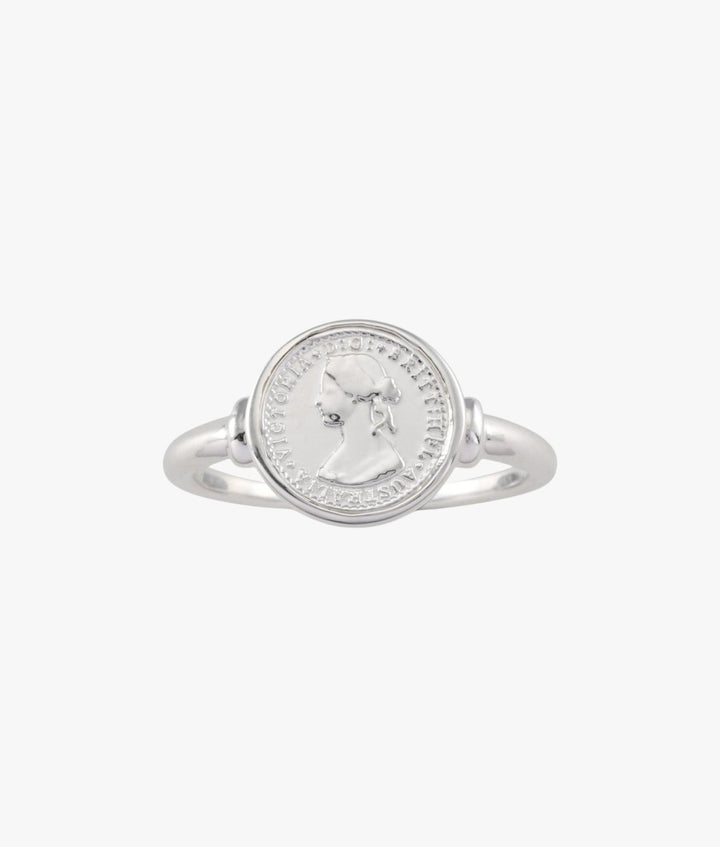 Micro Coin Sterling Silver fine Ring ring Von Treskow