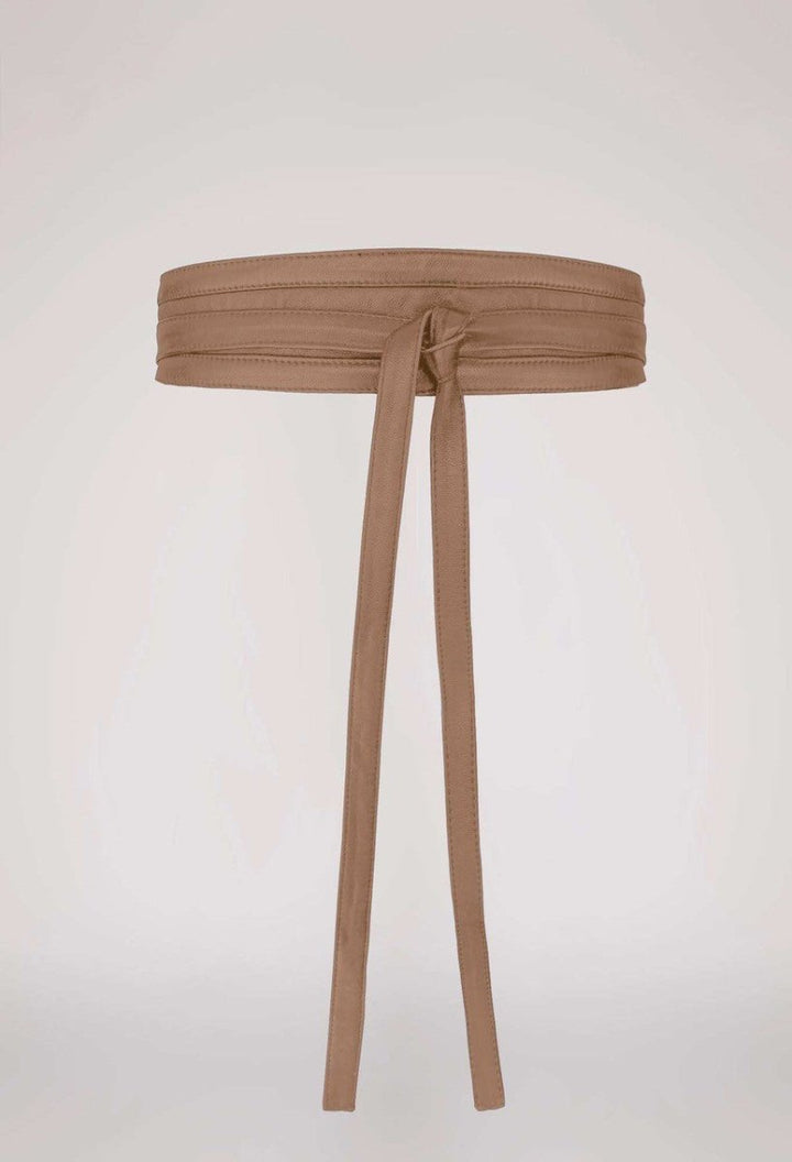 Milton Leather Belt in Husk - Stanleyandstone