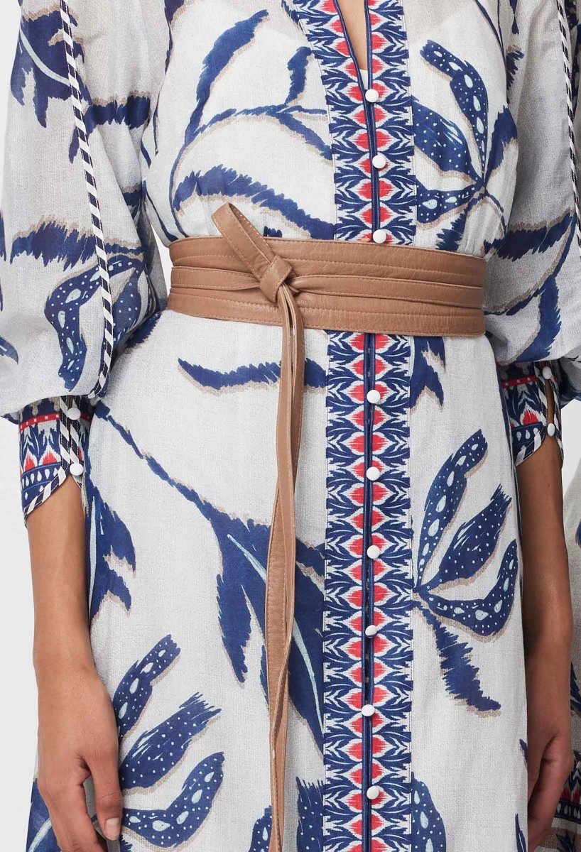 Milton Leather Belt in Husk - Stanleyandstone