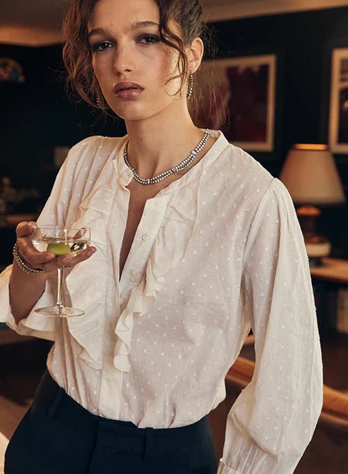Minelli Blouse - Chalk General Marie Louise De Monteray