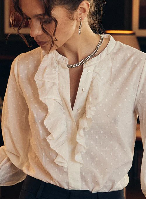 Minelli Blouse - Chalk General Marie Louise De Monteray
