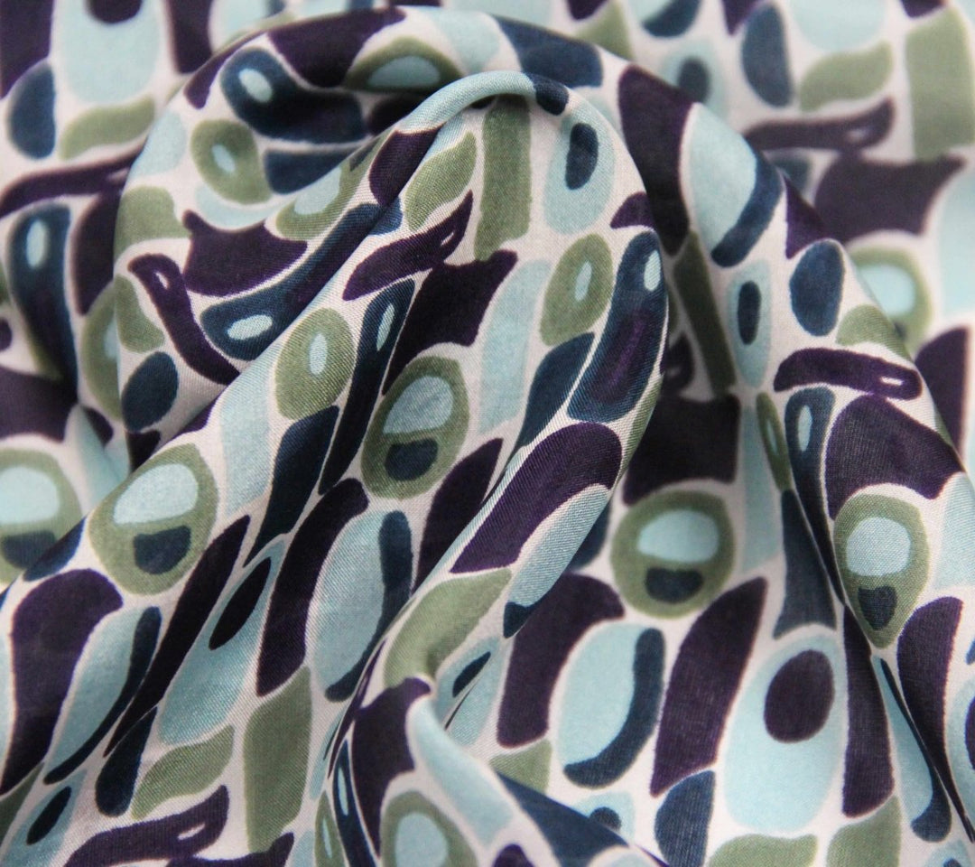 Mini Blue Percussion Scarf - Stanleyandstone